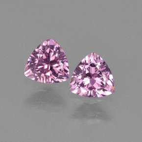 Granato rodolite naturale rosa da  ct, trillion, VVS