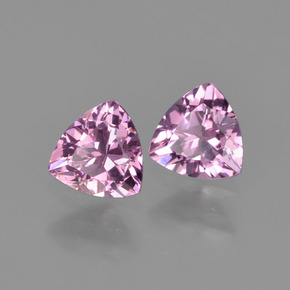 Granato rodolite naturale rosa da  ct, trillion, VVS