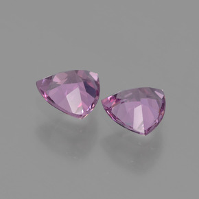 Granato rodolite naturale rosa da  ct, trillion, VVS