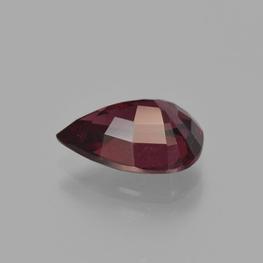 Granato rodolite naturale rosso da 2,60 ct, taglio a pera, VS