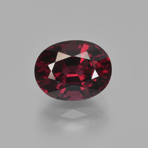 Granato rodolite naturale rosso da 3,11 ct, taglio ovale, VS