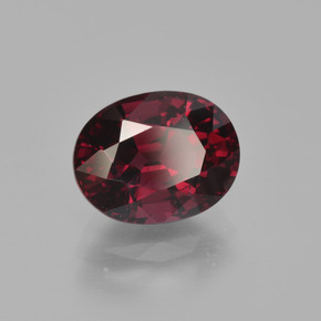 Granato rodolite naturale rosso da 3,11 ct, taglio ovale, VS
