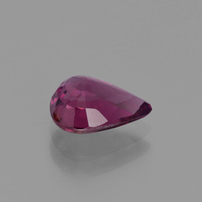 Granato rodolite naturale rosso da 1,49 ct, taglio a pera, VVS-VS