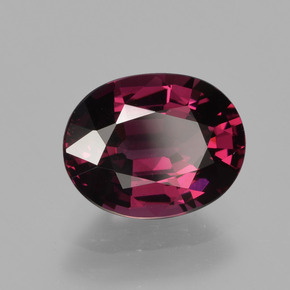 Granato rodolite naturale rosso da 2,11 ct, taglio ovale, VVS