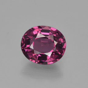 Granato rodolite naturale rosso da 1,89 ct, taglio ovale, VS