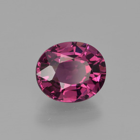Granato rodolite naturale rosso da 1,89 ct, taglio ovale, VS