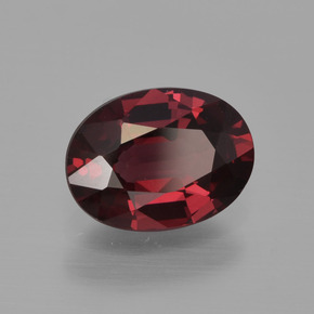 Granato rodolite naturale rosso da 1,54 ct, taglio ovale, VS