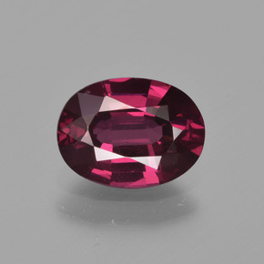 Granato rodolite naturale rosso da 1,32 ct, taglio ovale, VS