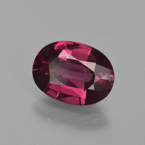 Granato rodolite naturale rosso da 1,32 ct, taglio ovale, VS