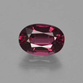 Granato rodolite naturale rosso da 2,01 ct, taglio ovale, VVS