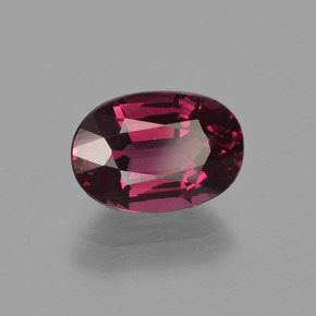 Granato rodolite naturale rosso da 2,01 ct, taglio ovale, VVS