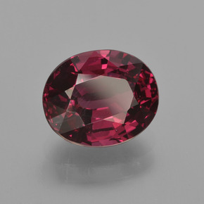 Granato rodolite naturale rosso da 2,62 ct, taglio ovale, VS