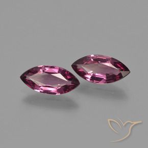 Granato rodolite naturale porpora da 2,30 ct, marchesa, VS