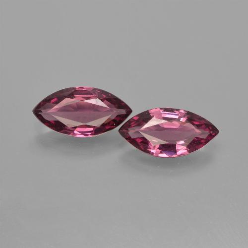 Granato rodolite naturale porpora da 2,14 ct, marchesa, VS