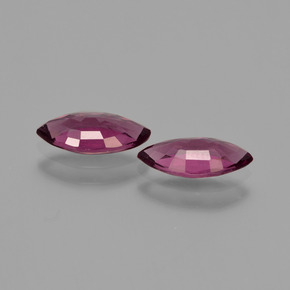 Granato rodolite naturale porpora da 2,14 ct, marchesa, VS