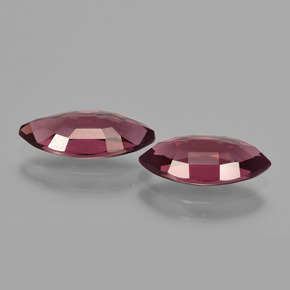 Gemme di Granato Rodolite Rosso lampone naturale da  ct, Taglio marquise, VVS-VS