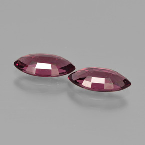 Gemme di Granato Rodolite Rosso lampone naturale da  ct, Taglio marquise, VS