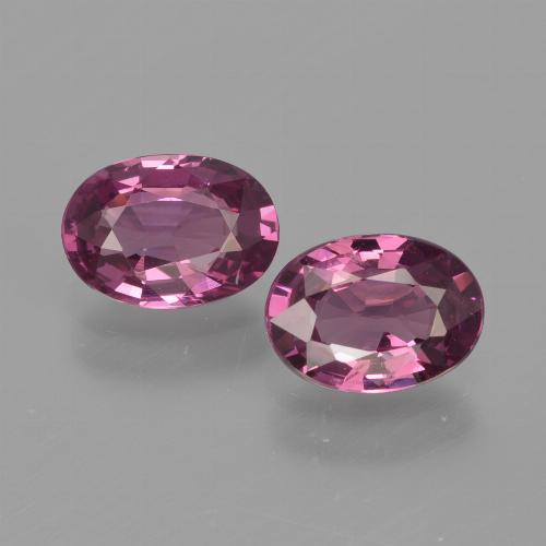 Granato rodolite naturale porpora da 1,88 ct, taglio ovale, VS