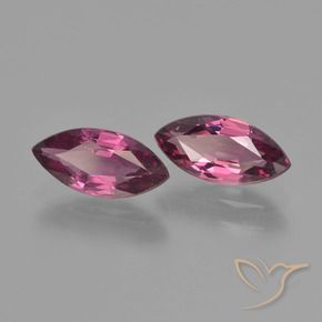 Gemme di Granato rodolite Magenta-Rosa naturale da 1.87 ct, Taglio marquise, VS