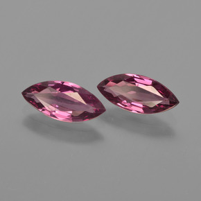Gemme di Granato Rodolite Rosa Bacca Viola naturale da 1.98 ct, Taglio marquise, VS
