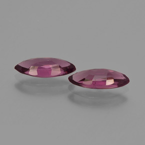 Gemme di Granato Rodolite Rosa Bacca Viola naturale da 1.98 ct, Taglio marquise, VS