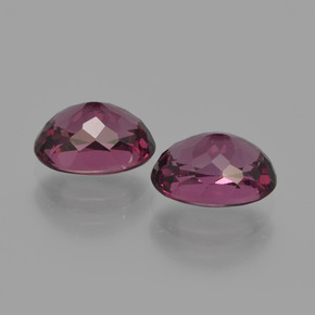 Granato rodolite naturale porpora da 2,52 ct, taglio ovale, VS