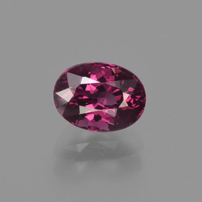 Granato rodolite naturale rosso da 1,29 ct, taglio ovale, VVS-VS