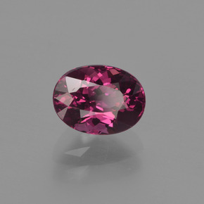 Granato rodolite naturale rosso da 1,29 ct, taglio ovale, VVS-VS