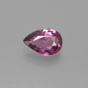 Granato rodolite naturale rosso da 0,84 ct, taglio a pera, VS