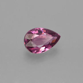Granato rodolite naturale rosso da 0,84 ct, taglio a pera, VS