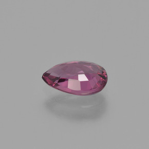 Granato rodolite naturale rosso da 0,84 ct, taglio a pera, VS