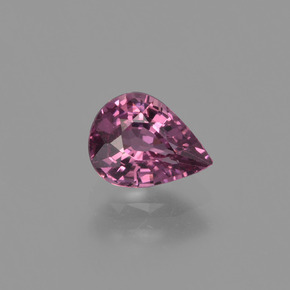 Granato rodolite naturale rosso da 0,93 ct, taglio a pera, VS
