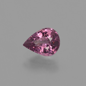 Granato rodolite naturale rosso da 0,93 ct, taglio a pera, VS