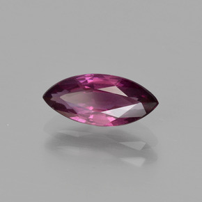 Granato Rodolite Viola scuro naturale da 1.28 ct, Taglio marquise, VS