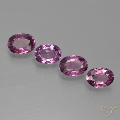 3.79ctw Naturale Viola scuro Granato rodolite, Ovale, VVS-VS
