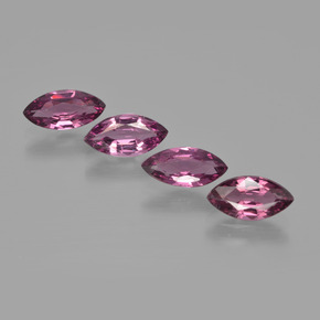 Granato rodolite naturale porpora da 3,77 ct, marchesa, VS