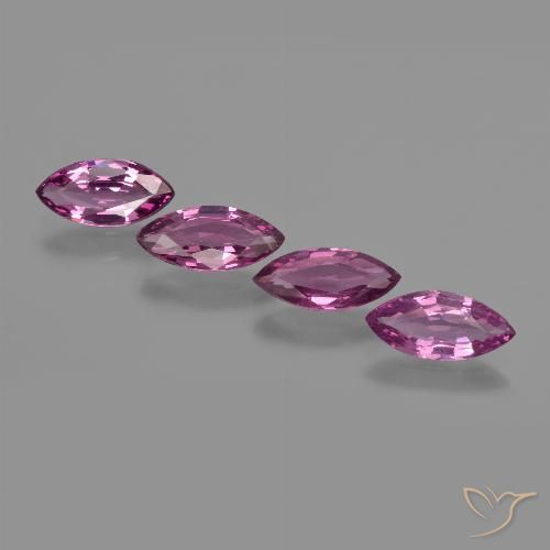 3.72ctw Naturale Viola medio Granato rodolite, Taglio marquise, VS
