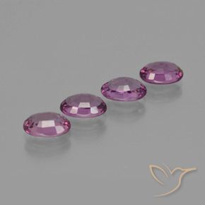 Gemme di Granato rodolite sanguinamento naturale da 4.06 ct, Ovale, VS