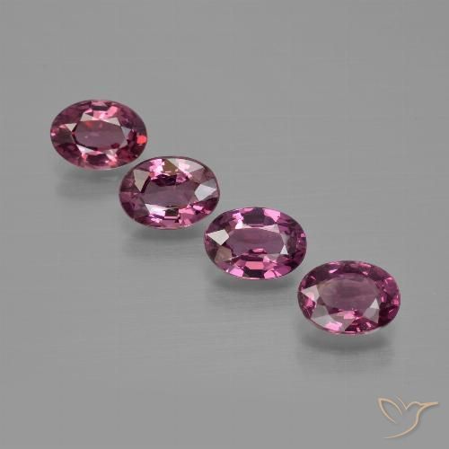 3.85ctw Naturale Viola medio Granato rodolite, Ovale, VS