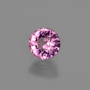 Granato Rodolite Rosso lampone naturale da 0.81 ct, Taglio rotondo, VS