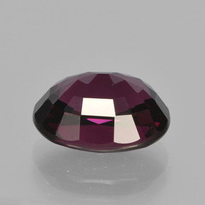 Granato Rodolite Rosso lampone naturale da 4.29 ct, Taglio ovale, VVS-VS