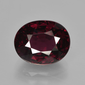 Granato rodolite naturale rosso da 4,42 ct, taglio ovale, VS