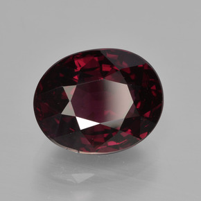 Granato rodolite naturale rosso da 4,42 ct, taglio ovale, VS