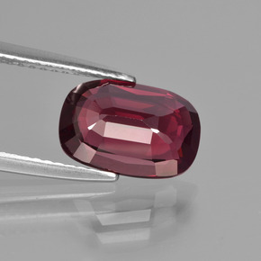 Granato rodolite naturale rosso da 3,17 ct, taglio a cuscino, VVS-VS