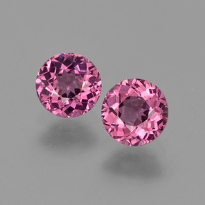Granato rodolite naturale rosso lampone da  ct, taglio rotondo, VS