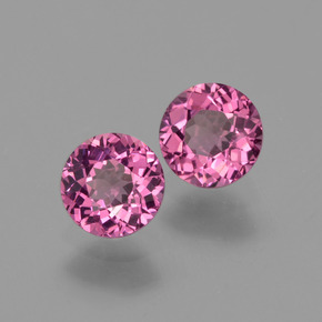 Granato rodolite naturale rosso lampone da  ct, taglio rotondo, VS