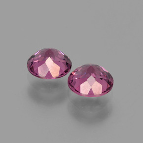 Granato rodolite naturale rosso lampone da  ct, taglio rotondo, VS