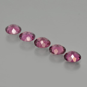 Granato rodolite naturale rosso da 2,69 ct, taglio rotondo, VVS-VS