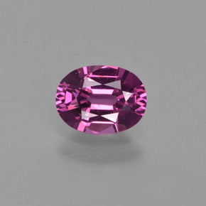 Granato rodolite naturale rosso da 0,98 ct, taglio ovale, VS