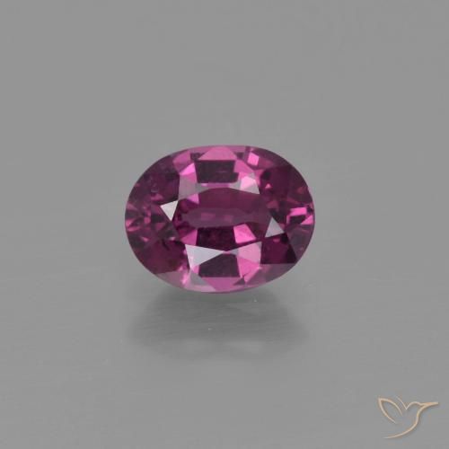Granato rodolite naturale porpora da 1,03 ct, taglio ovale, VS